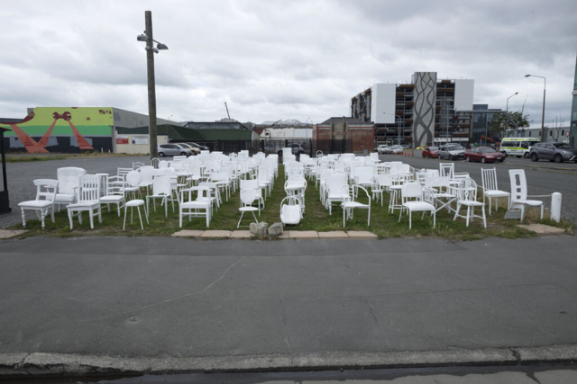 "185 Chairs" - The original earthquake memorial