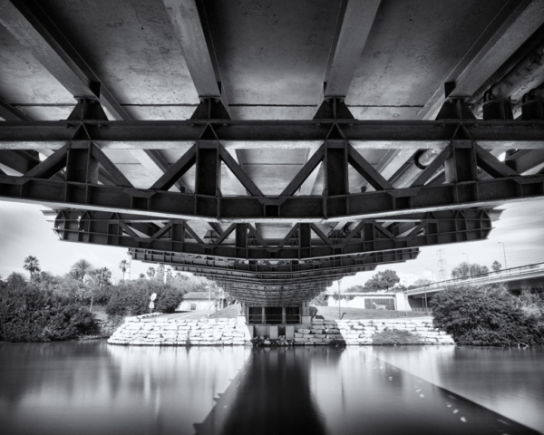 Yarkon River Bridge. Long Exposure.