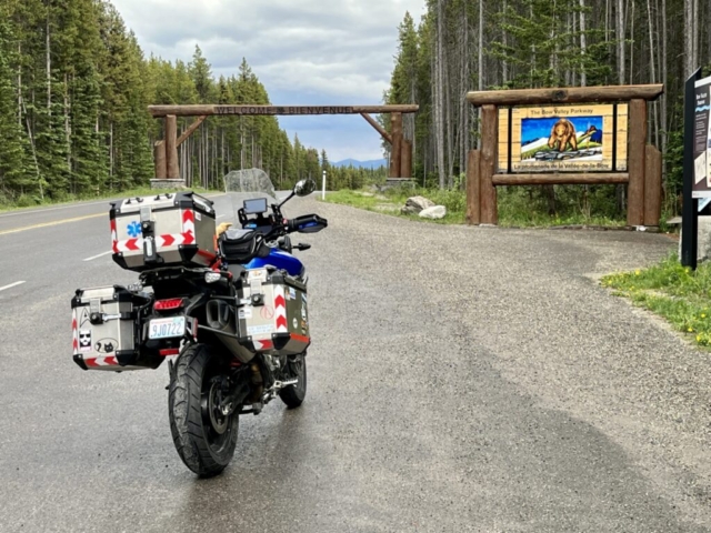 At the Start of the Bow Valley Parkway