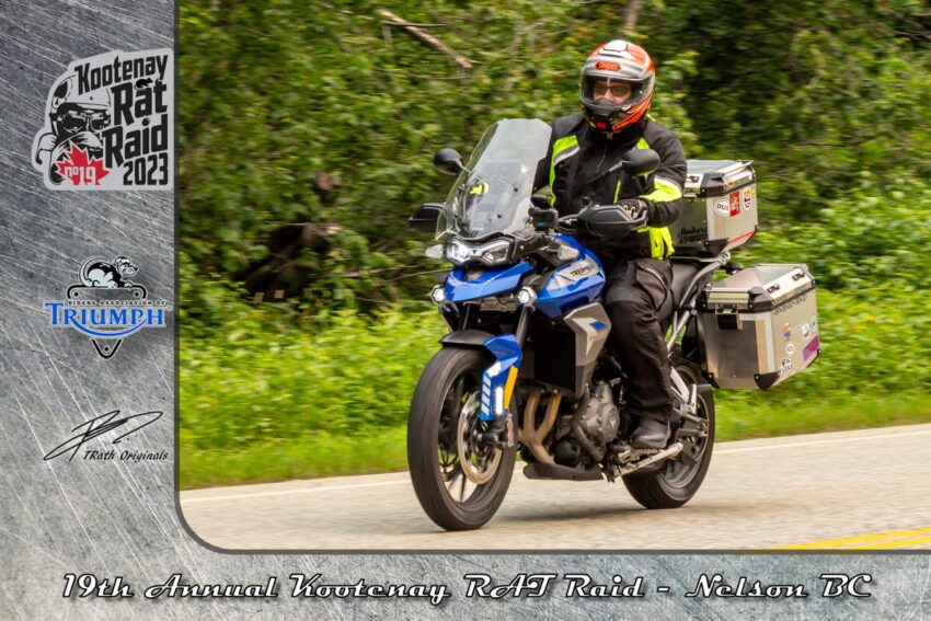 Riding on BC 31A during the Kootenay RAT Raid 2023