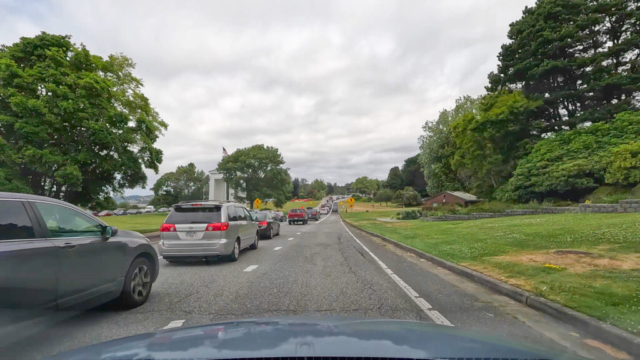 Crossing the border northbound at Peace Arch, I'm in the NEXUS lane