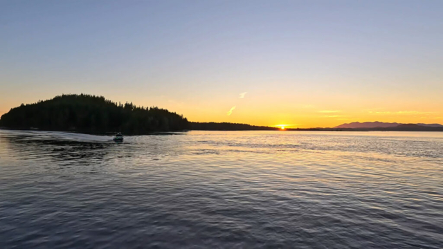 Birthday sunset in Tofino